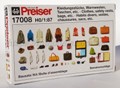 Комплект одежды,сумок и обуви для моделирования (неокрашенные) Preiser НО (17008)